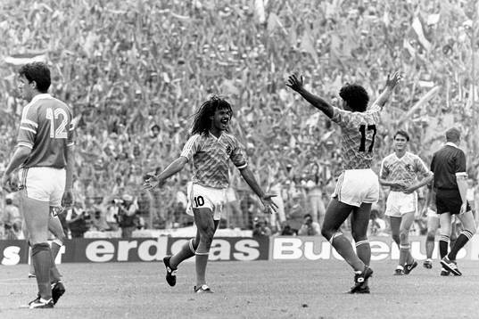 Ruud Gullit och Frank Rikjaard, Holland jublar