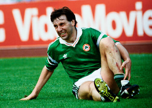 Irelands Tony Galvin injured