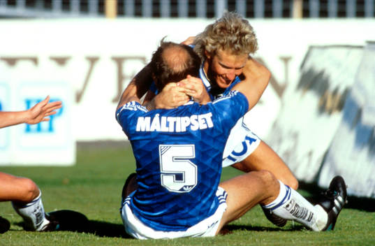 Fotboll, Allsvenskan, Halmstad, Jubel, Tommy Frejdh, Ulf