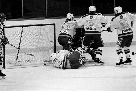 Peter Lindmark i sin första match för Malmö