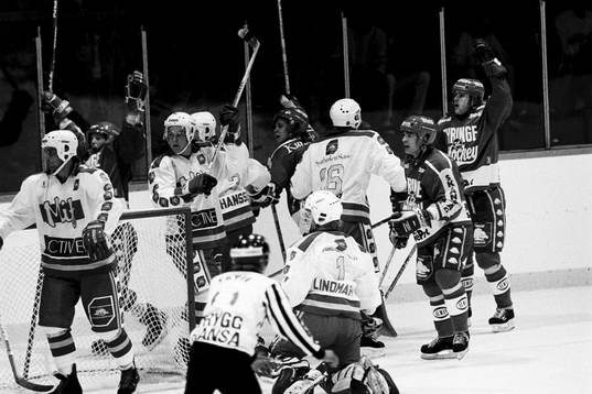 Peter Lindmark i sin första match för Malmö