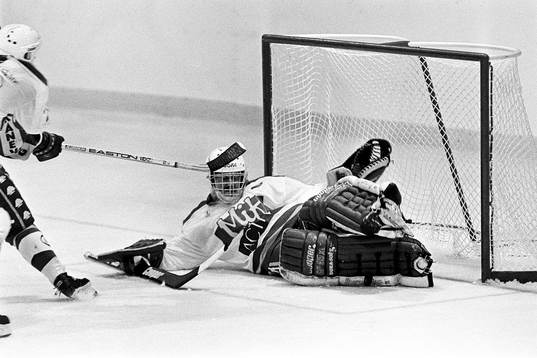 Peter Lindmark i sin första match för Malmö