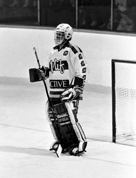 Peter Lindmark i sin första match för Malmö