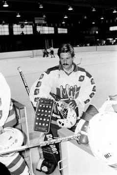 Peter Lindmark i sin första match för Malmö