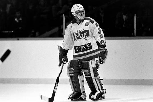 Peter Lindmark i sin första match för Malmö