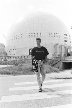 Mats Lundström utanför Globen