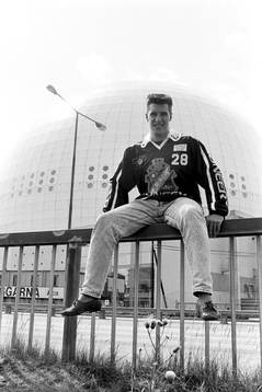 Mats Lundström utanför Globen