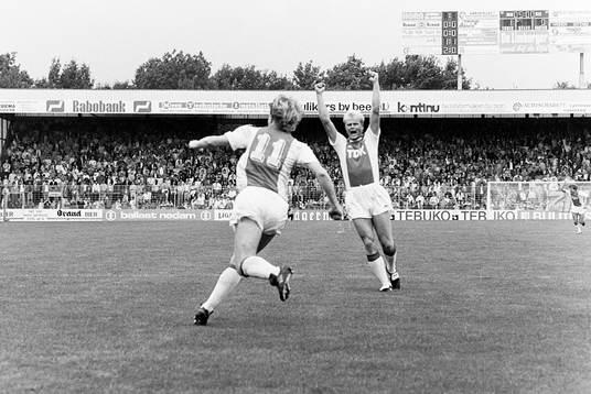 Stefan Pettersson och Peter Larsson, Ajax jublar