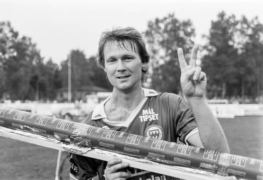Markaryds målskytt Olle Sjödahl
