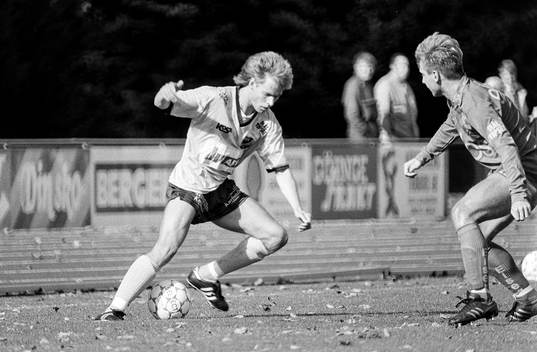 '880925 Fotboll, Div 1 södra, IFK Hässleholm - Elfsborg,