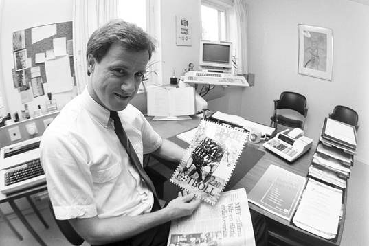Fotbollsspelaren, Ingemar Erlandsson blir frimärke
