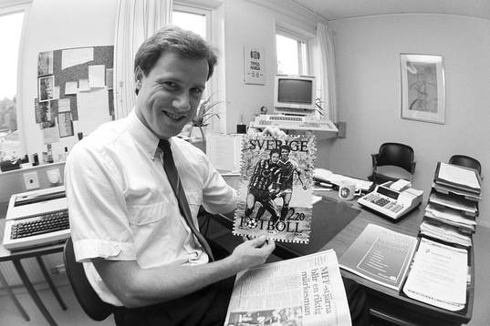 Fotbollsspelaren, Ingemar Erlandsson blir frimärke