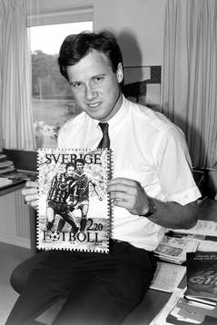 Fotbollsspelaren, Ingemar Erlandsson blir frimärke