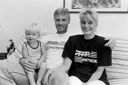 Glenn Hysén med sin Helena och sonen Alexander