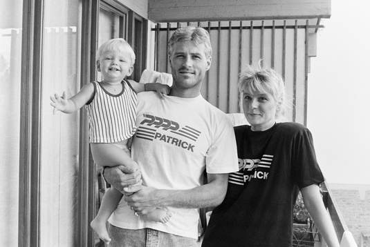 Glenn Hysén med sin Helena och sonen Alexander