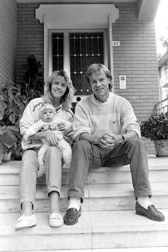 Hans Holmqvist, Cesena med Yvonne och dotter Daniela
