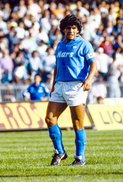 Diego Maradona, Napoli. Football, Serie A, Napoli -