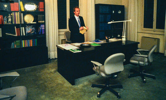 Manager Sven-Goran Eriksson of Fiorentina at his office