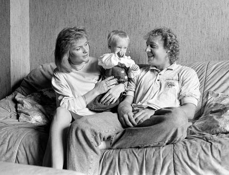 Robert Prytz med sin fru Joyce och dotter