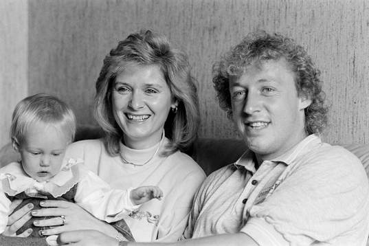 Robert Prytz med sin fru Joyce och dotter