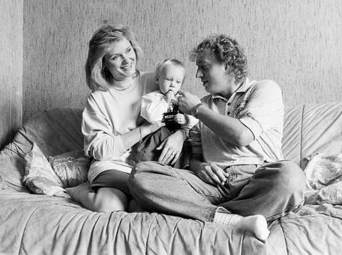 Robert Prytz med sin fru Joyce och dotter