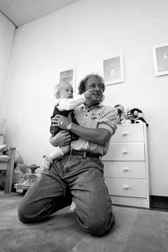 Robert Prytz med sin familj