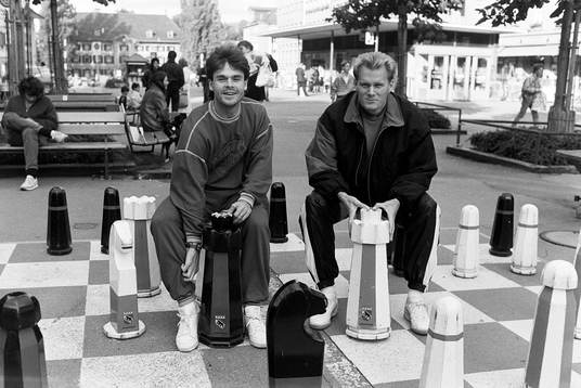 Anders Limpar och Björn Nilsson på stan