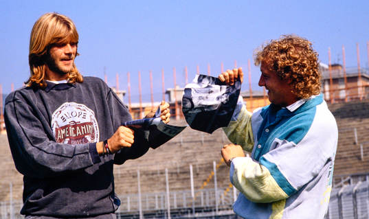 Glenn Strömberg och Robert Prytz med bild på Diego