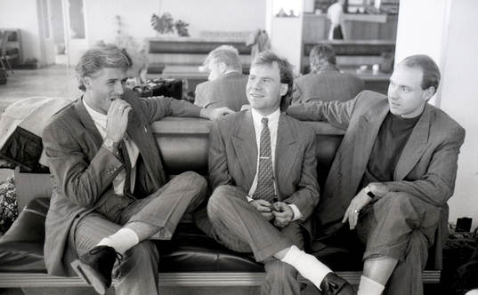 Glenn Hysén, Hans Holmqvist och Thomas Ravelli