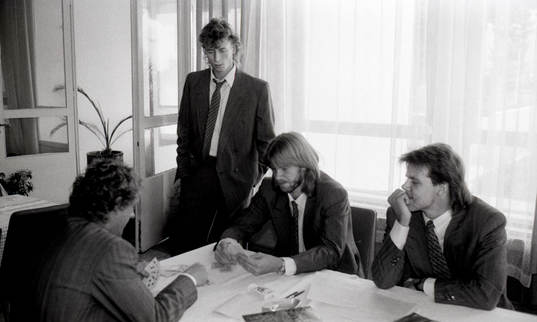Johnny Ekström, Glenn Strömberg, Roland Nilsson och