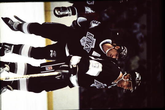 Wayne Gretzky and Dave Taylor, LA Kings