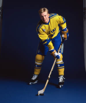 Mats Sundin of Sweden poses for a portrait