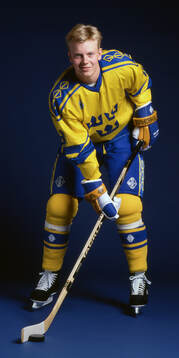 Mats Sundin of Sweden poses for a portrait