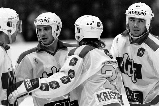 Jubel i Malmö, Mats Lusth till höger