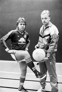Tomas Brolin och Anders Grönhagen, tränare i Sundsvall