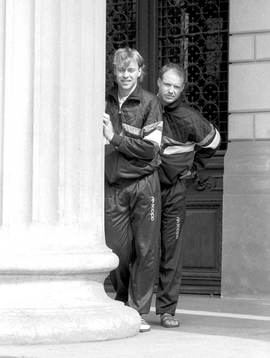 Ola Svensson och Andreas Ravelli på stan