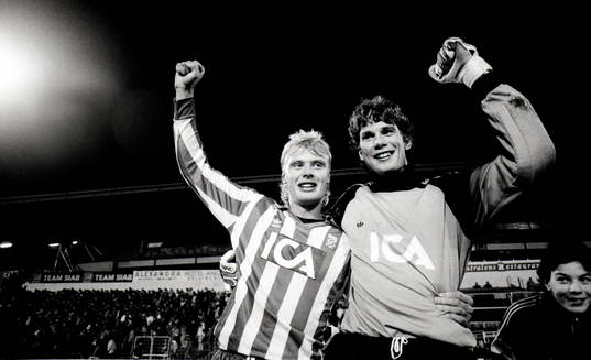 Klas Ingesson och Magnus Verdin, målvakt, Göteborg