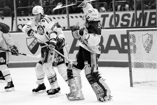 Jonas Bergqvist, Leksand framför Rolf Ridderwall, målvakt