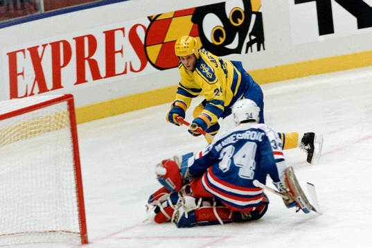 Anders Carlsson, Sverige framför John Vanbiesbrouck,