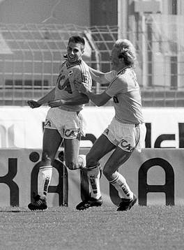 Jonas Dahlgren och Stefan Lindqvist, Halmstad jublar