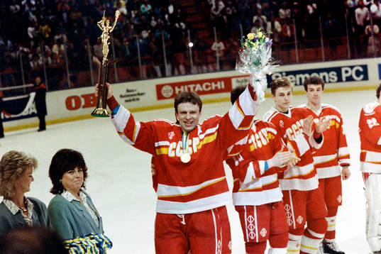 Viacheslav Fetisov, Sovjetunionen jublar med pokalen,