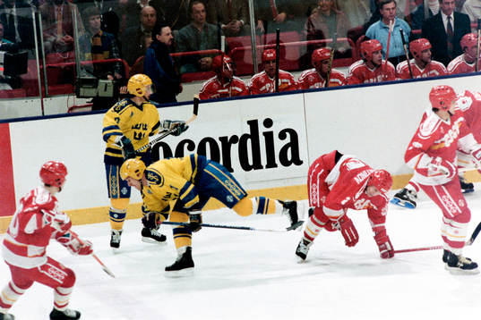 Ishockey, VM, Sverige - Sovjetunionen, 1-5