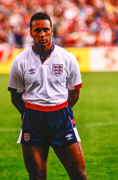 Englands David Rocastle. Football, Friendly, Denmark v