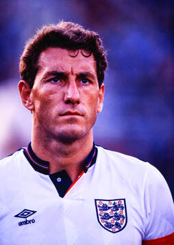 Englands Terry Butcher. Football, Friendly, Denmark v