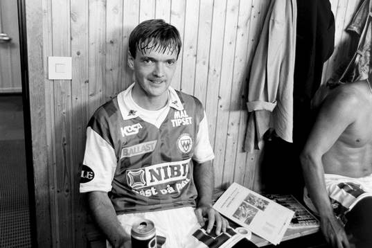 Markaryds målskytt Jim Tolmie