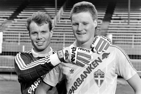 Lars Eriksson, målvakt och Peter Lönn