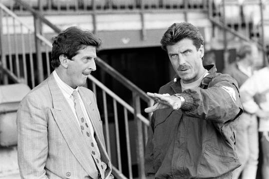 Roy Hodgson och Olle Nordin, förbundskapten