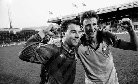 Stefan Rehn och Roger Ljung, jubel, glädje