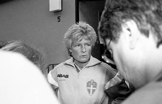 En besviken förbundskapten Gunilla Paijkull