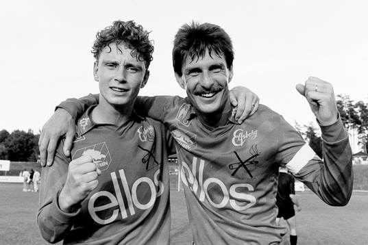 Elfsborgs målskyttar Stefan Andreasson och Lennart
